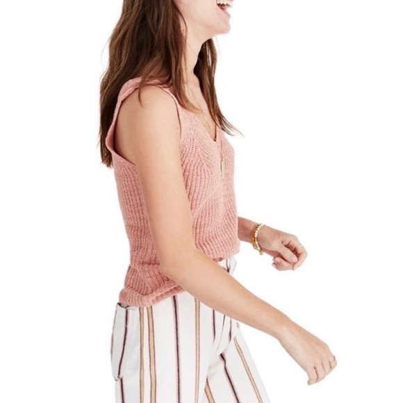NEW MADEWELL PINK KNIT TOP - Picture 4 of 7